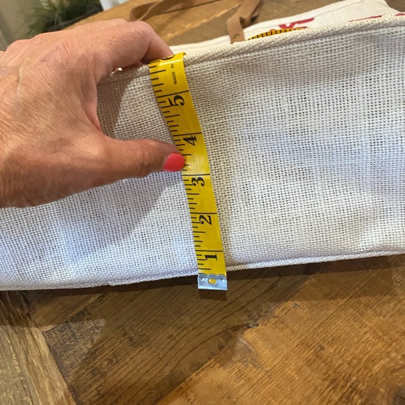 Burlap Baseball Bag, White/Red - Picture 15 of 15